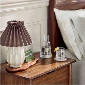 Hearth & Hand Knife Pleated Ceramic Table Lamp